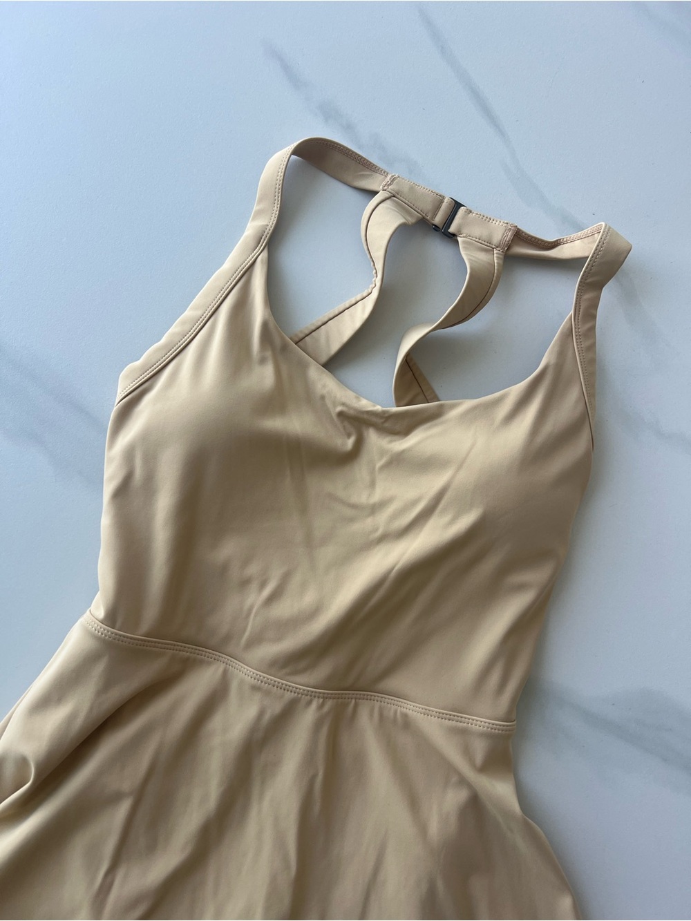 Beige Activewear Dress - Picture 2 of 4